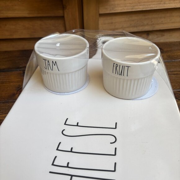 Rae Dunn Cheese Board Set with Ramekins – Artisan Collection by Magenta - Picture 2 of 9